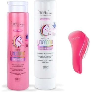 Imagem de Kit Shampoo e Condicionador Magia de Unicórnio Forever Liss 250ml