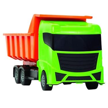 Imagem de Brinquedo Caminhão Caçamba Basculante Super Reforçado 47cmX20cm Frota Roda Livre Divplast PANAMI