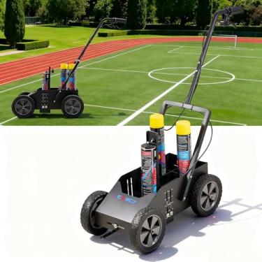 Imagem de CXRCY Máquina de descascar estacionamento de alto desempenho, compatível com tinta spray de marcação invertida, máquina de marcação de linha de listras para marcação rápida e precisa, removedor de