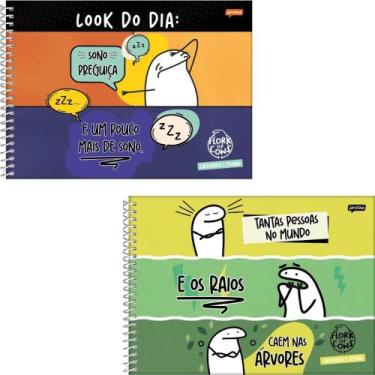 Imagem de Caderno Desenho UNIV Capa Dura FLORK 80FLS. - Sao Domingos