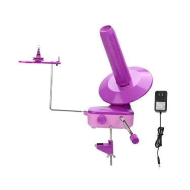 Imagem de oshhni Enrolador de fios elétrico, organizador de fios automático/manual, máquina de enrolamento de pequena de instalação rápida para amantes de tricô,