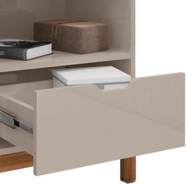 Imagem de Kit 2 Mesas De Cabeceira 1 Gaveta 004015 Off White - CASA D MÓVEIS