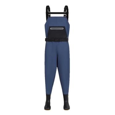 Imagem de Hip Waders Calças Waders Impermeáveis ​​e Antiderrapantes para Homens e Mulheres, Adequadas para Pesca, Caça e Exploração(Blue,37 EU)