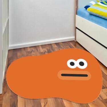 Imagem de Wacky Tapete de banheiro super absorvente - antiderrapante 28 x 38 cm, serve para tapete de chuveiro, tapete de banheira e tapete de secagem rápida - laranja