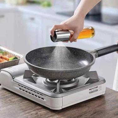 Imagem de Kit 2 Borrifadores De Azeite/Vinagre Galheteiro De Vidro 100Ml (Dourado)