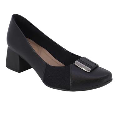 Imagem de Scarpin Usaflex Joanete Salto Bloco Feminino