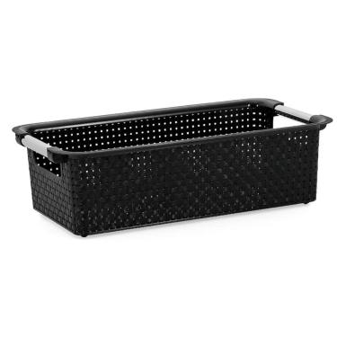 Imagem de Cesto Organizador Em Rattan Preto 03
