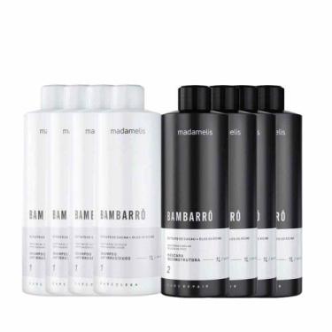 Imagem de Madamelis Bambarro Escova Progressiva 4 Kits (2 X 1 Litro) - Madame Li