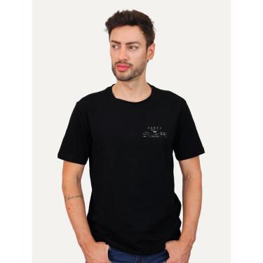 Imagem de Camiseta Ellus Masculina Slim Cotton Made To Last Preta-Masculino