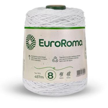 Imagem de Barbante Colorido 600G 4/8 Fios 457M Branco - Euroroma