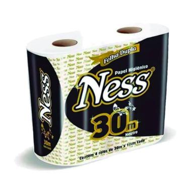 Imagem de Papel Higiênico Folha Dupla Ness Com 4 Rolos De 30 Metros
