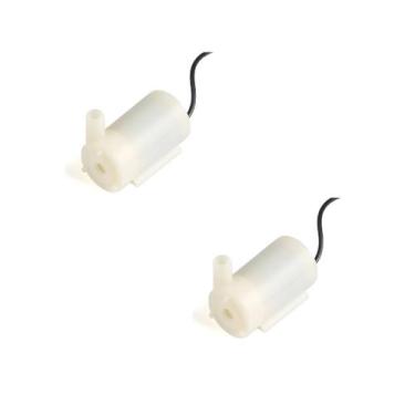 Imagem de Kit 2 Mini Bomba Água Submersa P/ Arduino 3v A 6v 120l Micro - ATMX