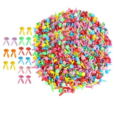Imagem de oshhni 300 peças de prendedores de papel, tachinhas grandes e criativas, para artesanato e scrapbooking, Colorida
