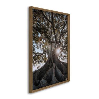 Imagem de Quadro Decorativo Paisagem Árvore e Raios de Sol 1 Tela 80x120cm para Escritório Banheiro Hall
