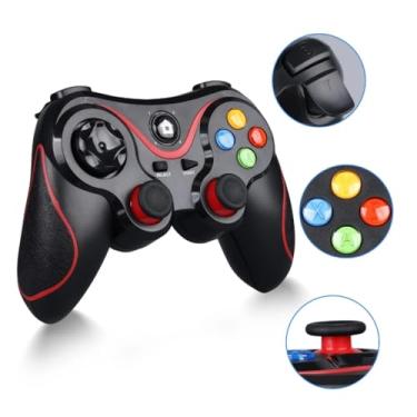 Imagem de Controle Gamer Sem Fio Ovleng Bluetooth 2.4G com Suporte Celular Joystick Recarregável