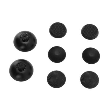 Imagem de Universal Thumbstick Grips, 8 in 1 Controller Joystick Caps Kit with 3 Heights, Non Slip Replaceable Analog Stick Covers for Switch Pro (Black)