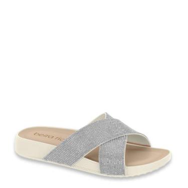 Imagem de Sandália  Brilho Strass Conforto Beira Rio 8542.104, Branco off, 37