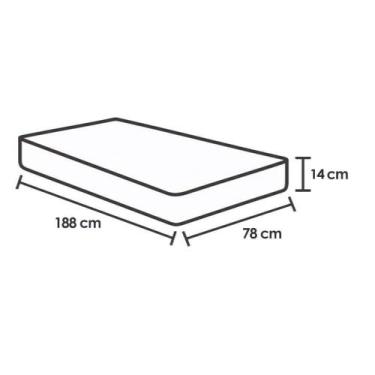 Imagem de Colchão Polar D20 Pérola Fort Gray Solteiro 88x188 - Colchões Polar