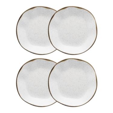 Imagem de Conjunto 4 Pratos Fundo 22,5 Cm Ryo Maresia Porcelana Oxford
