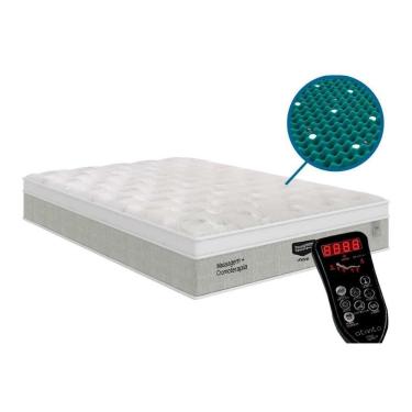 Imagem de Colchão King Molas Masterpocket Ensacadas Massageant Euro Pillow (193x203x32) - Plumatex