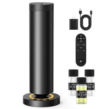 Imagem de Dakomoda Difusor sem água com óleos essenciais de 90 ml, capas de difusor de aromaterapia, difusores para hotel doméstico, névoa ajustável e temporizador, kit inicial de difusor de perfume com luz