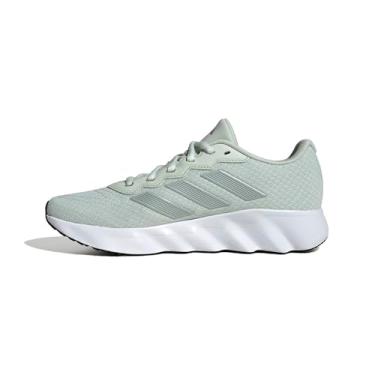 Imagem de adidas Tênis de corrida feminino Switch Move - Verde, Linho verde/linho verde met./cristal jade, 42