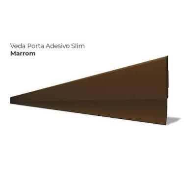 Imagem de Veda Porta Slim Silicone Adesivo 3M Comfort Door Protetor Frestas Marr