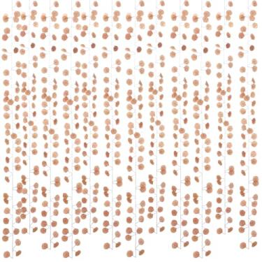 Imagem de Bairdish 12 peças de guirlanda artificial de eucalipto para decoração de casa, videiras falsas, decoração de outono, plantas falsas penduradas, vegetação, folhas, quarto, decoração estética para