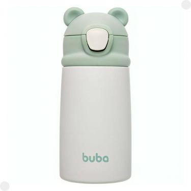 Imagem de Garrafa Termica Parede Dupla Ursinho Verde Buba
