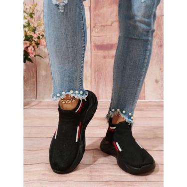 Imagem de Tênis feminino de caminhada, sem cadarço, confortável, leve, casual, atlético, academia, Jl01-2, 40