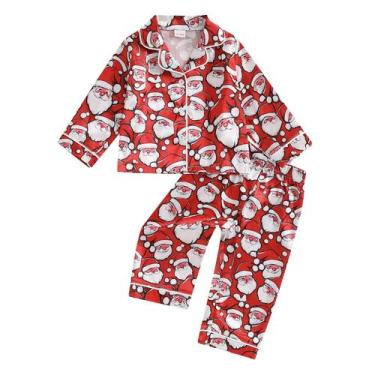 Imagem de Pijama de Natal Nokpsedcb Kids Papai Noel Print 2-3 anos