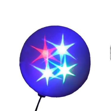 Imagem de Bola de Natal LED RGB, 15cm, Pisca Pisca Decorativo, 6W, Multicolorido, Cabo 85cm, 110V, para Festas e Decoração