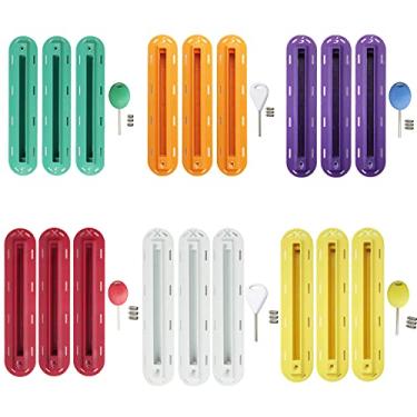 Imagem de Lonnngg Conjunto de 3 peças, caixa de barbatanas triplas, conjunto de caixa de quilhas de prancha de surf com chave de parafusos, conjunto de plugues de aletas de surf para prancha de surf