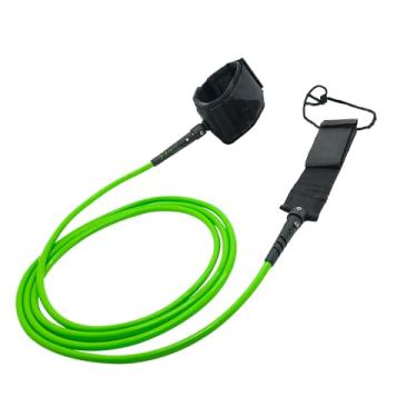 Imagem de Lonnngg Coleira para prancha de surf, 6/7/8/9/10/11/3,7 m, corda de perna SUP, correia ajustável de 7 mm, coleira de surfe reta com bolso para chave, 6 cores