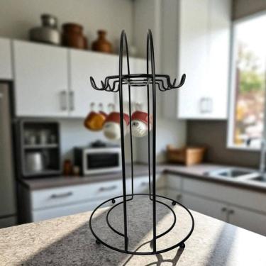 Imagem de Suporte De Xícara De Chá - Arthi - Linha Black 6 Xícaras