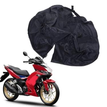 Imagem de Luqeeg Avental quente à prova de para motocicleta, cobertor impermeável para perna de scooter, cobertor de perna forrado com lã, capa de chuva para motocicleta, inverno, ciclismo, preto