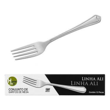 Imagem de Kit 12 Garfo Inox De Mesa Buffet Restaurante E Hotel Cozinha Garfo De 