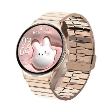 Imagem de Relógio Inteligente Feminino AMOLED Com Display Sempre Ativo, Chamada 