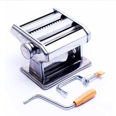 Imagem de Maquina De Macarrão Talharim Manual Inox Cortador - Relet