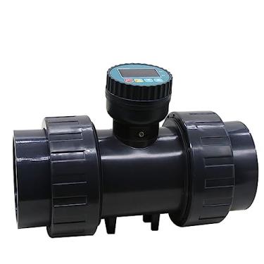 Imagem de UHFILYQBA DN80 Cálculo de fluxo grande RS485 LCD Digital FLOWMETER Medidor de PVC Resistência a Ácidos Sensor de Fluxo UPVC 3% Precisão 1 peça