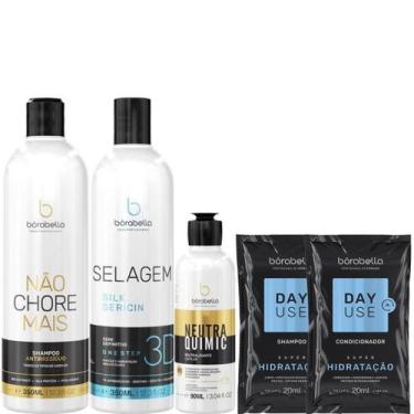 Imagem de Borabella Shampoo + Selagem 2x350ml + NeutraQuimic 90ml