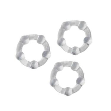 Imagem de Kit com três anel peniano com saliência - SI sexy import