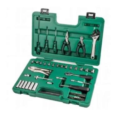 Imagem de Kit De Ferramenta Jogo Com Kit 52 Peças Aço Crv Sata Maleta - A.R Vari