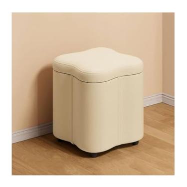 Imagem de HGTRH Otomano de armazenamento, banquinho com grande compartimento oculto, assento acolchoado confortável, tecido resistente à água e moldura de madeira maciça para sala de estar, quarto F