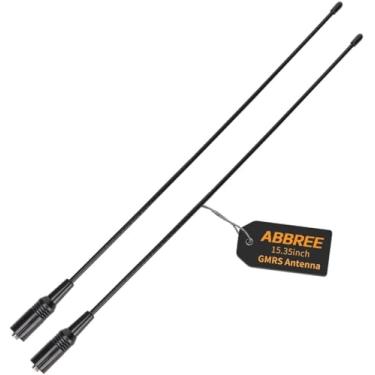 Imagem de ABBREE Antena AR-771C GMRS 155/462 MHz 38.9 cm antena chicote SMA-fêmea compatível com rádios Baofeng UV-5R GMRS GM-15Pro GM-5RH UV-5G Plus TD-H3 UV-9G Radioddity TD-H5 GMRS, pacote com 2