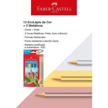Imagem de Lápis de Cor 12+3 Metálicos Faber-Castell