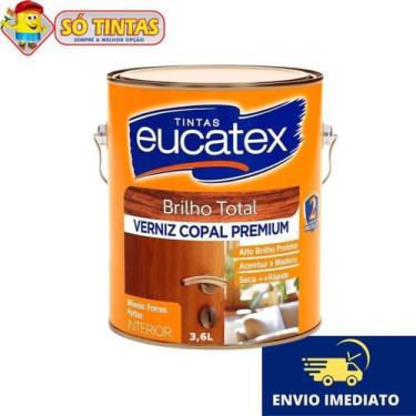 Imagem de Verniz Copal P/ Madeira Premium Eucatex Incolor 3,6L Uso Interno