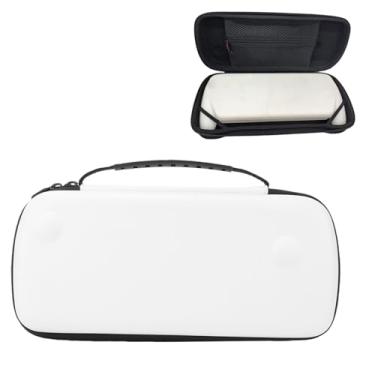 Imagem de Sanpyl Estojo de Transporte Rígido para Console de Jogos Portátil ROG Ally X 7 Polegada 2025 e Acessórios, Borracha EVA de Couro PU, Grande Capacidade (Branca)