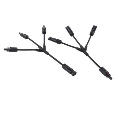 Imagem de KIMISS Conector Solar Y Branch 1000V 50A IP67 Adaptador à Prova d'água para Painel Solar Externo - Divisor Paralelo Confiável para Cabos 10AWG a 14AWG (#12)
