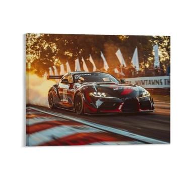 Imagem de HouLaiZhe Sup Racing Speed Smoke Sports Jdm Cartazes de Carro Tela Estética Decoração de Parede Pintura de Parede Sala de Galeria Decoração de Parede para Quarto Sala de Estar Escritório 08 x 10